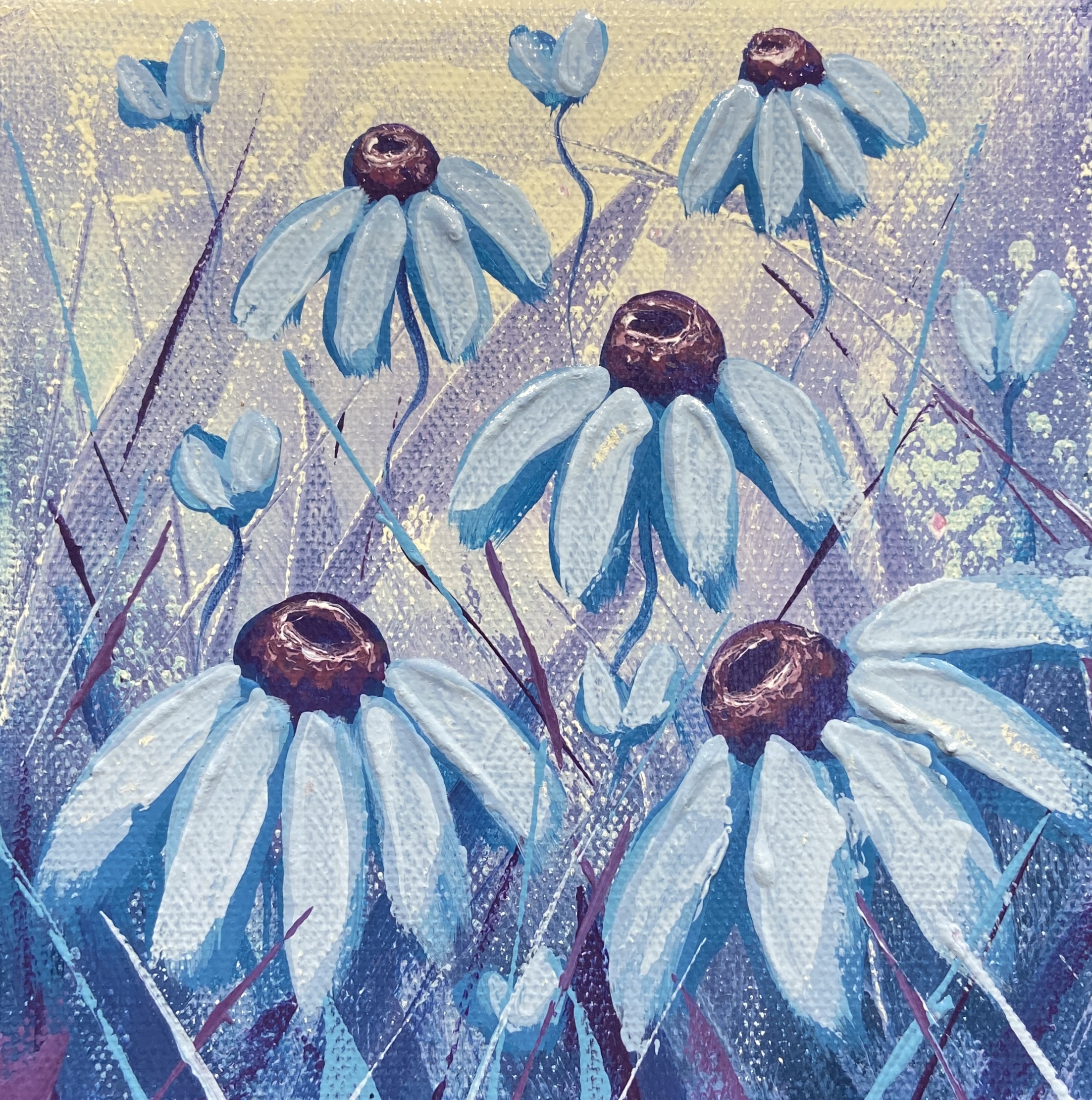 hope – blue daisies 6×6