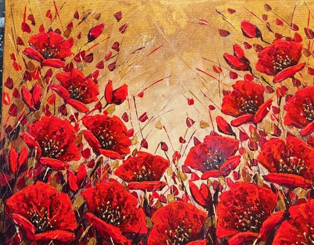 Sunrise Golden Poppies – 16×20