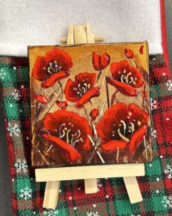 Golden poppies 2 - 3x3 mini